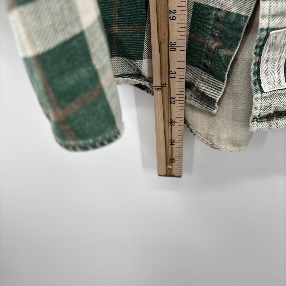 Vintage Abercrombie & Fitch Long Sleeve Button Front Flannel Shirt XL Grunge - Picture 9 of 11